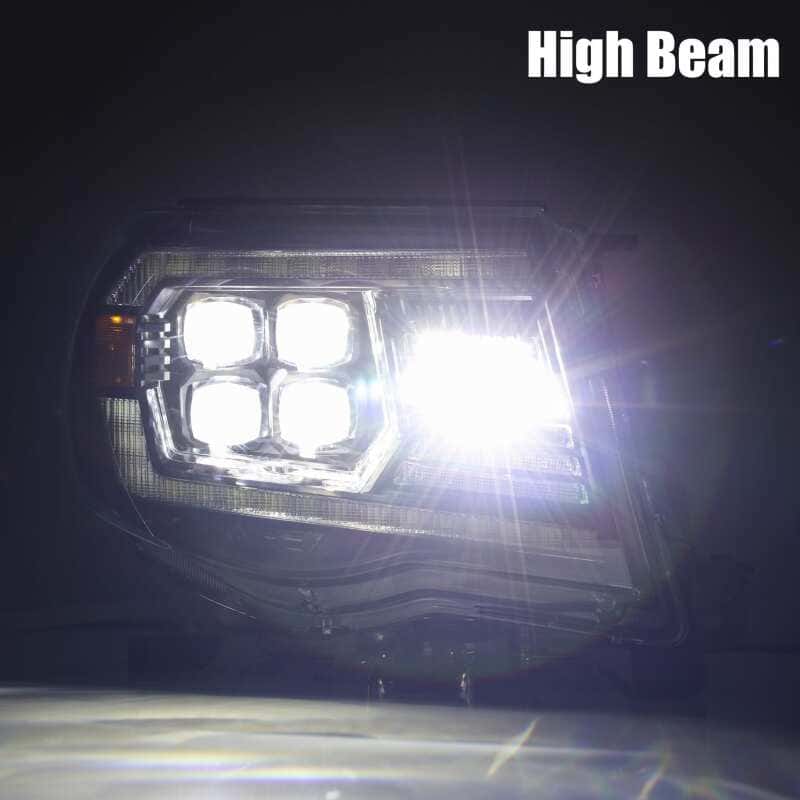 AlphaRex — AlphaRex 05-11 Toyota Tacoma NOVA LED Projector Headlights Plank Style Alpha Black w/Actv Light/DRL
Projector Headlights - view 7