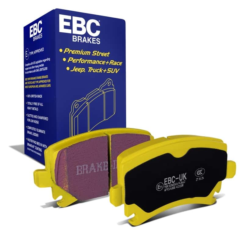 EBC — EBC 06-13 Audi A3 2.0 Turbo (Girling rear caliper) Yellowstuff Rear Brake Pads
Disc Brake Pad - view 2