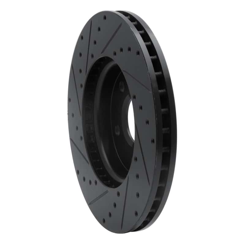 R1 Concepts — R1 10-25 Buick Allure Front Right Drilled & Slotted Black Brake Rotor
R1 Brake Rotor Drill - view 4