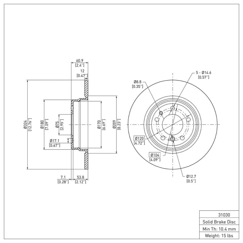DFC — DFC 91-01 BMW 850i Rear GeoSPEC Coated Rotor
DFC Brake Rotor - view 2