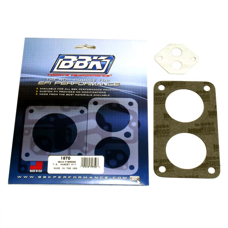 BBK — BBK 87-96 Ford F Series Truck Twin 56mm Throttle Body Gasket Kit
Throttle Body Gasket
TB Gasket - view 1
