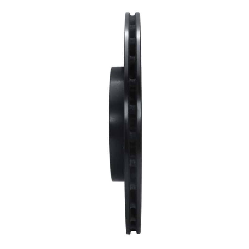 R1 Concepts — R1 2017-2020 Jaguar I-Pace Rear Left Drilled & Slotted Black Brake Rotor
R1 Brake Rotor Drill - view 3