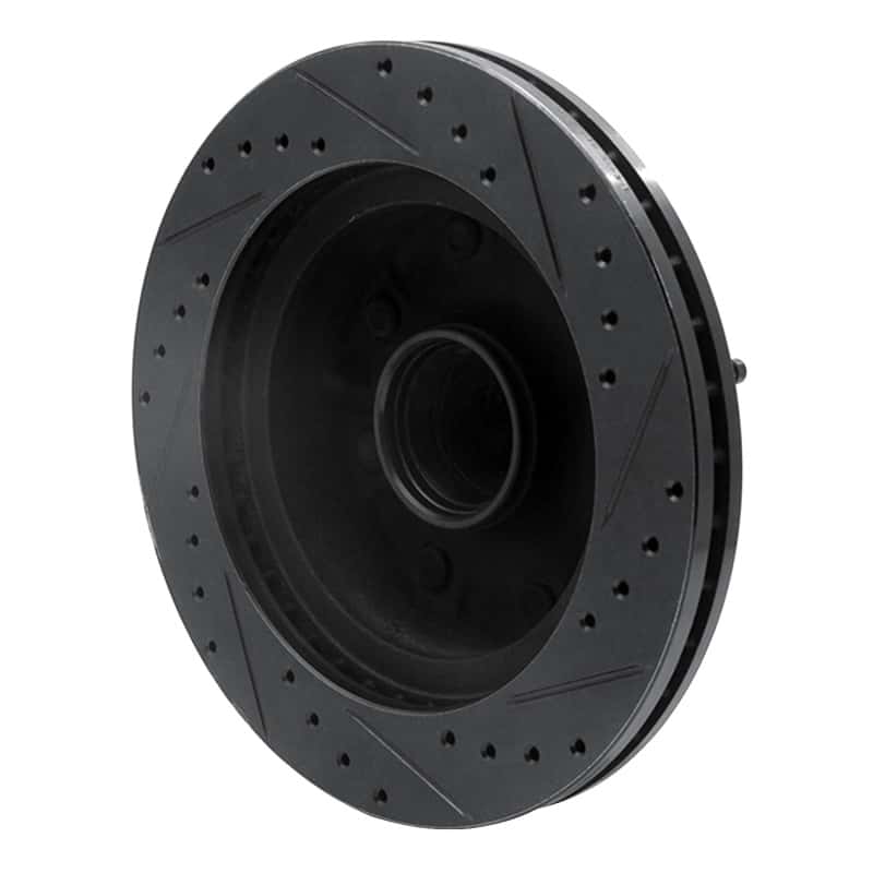 R1 Concepts — R1 95-04 Ford E-250 Econoline Front Left Drilled & Slotted Black Brake Rotor
R1 Brake Rotor Drill - view 4
