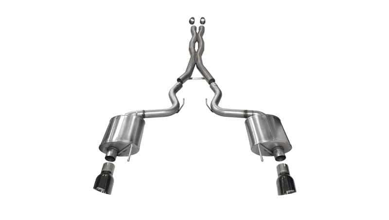CORSA Performance — Corsa 2015-2017 Ford Mustang GT 5.0 3in Cat Back Exhaust Black Dual Tips (Sport)
Exhaust - view 2