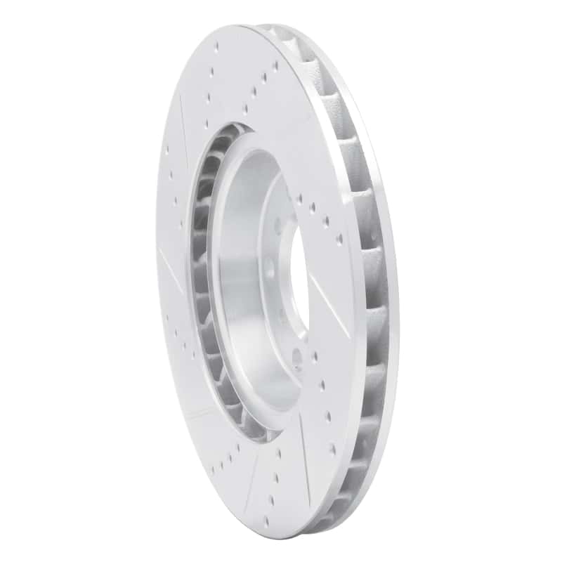 R1 Concepts — R1 01-06 BMW M3 Left Front Drilled & Slotted Silver Brake Rotor
R1 Brake Rotor Drill - view 4
