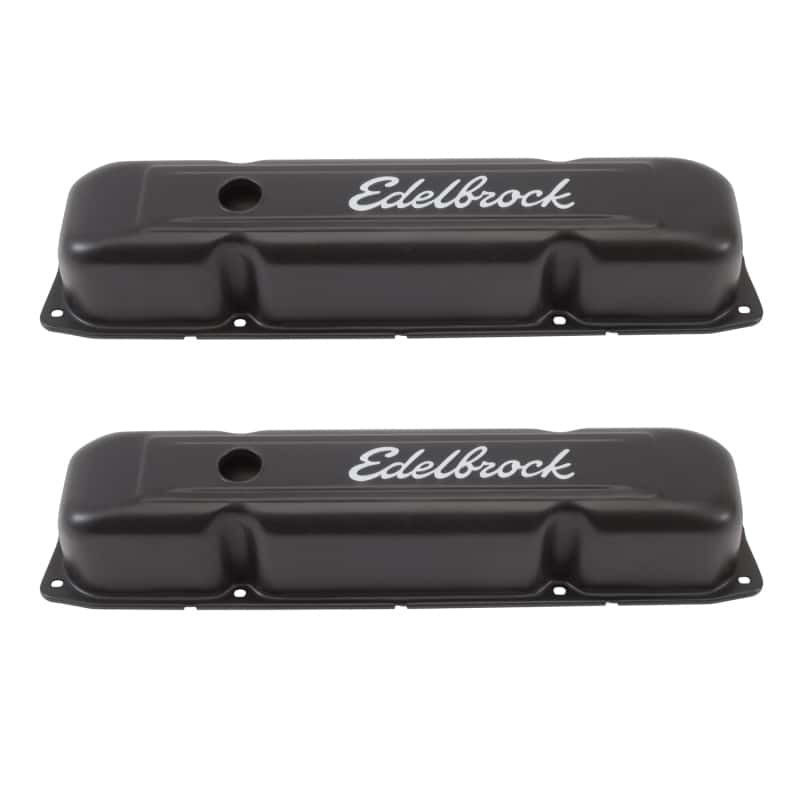 Edelbrock — Edelbrock Valve Cover Signature Series Chrysler 1958-1979 361-440 V8 Black
CHROME/PRO-FLO - view 3