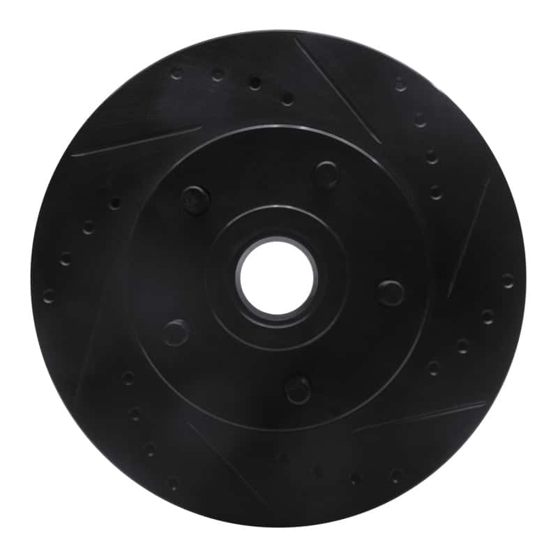 R1 Concepts — R1 73-89 Chrysler CORDOBA Front Right Drilled & Slotted Black Brake Rotor
R1 Brake Rotor Drill - view 1