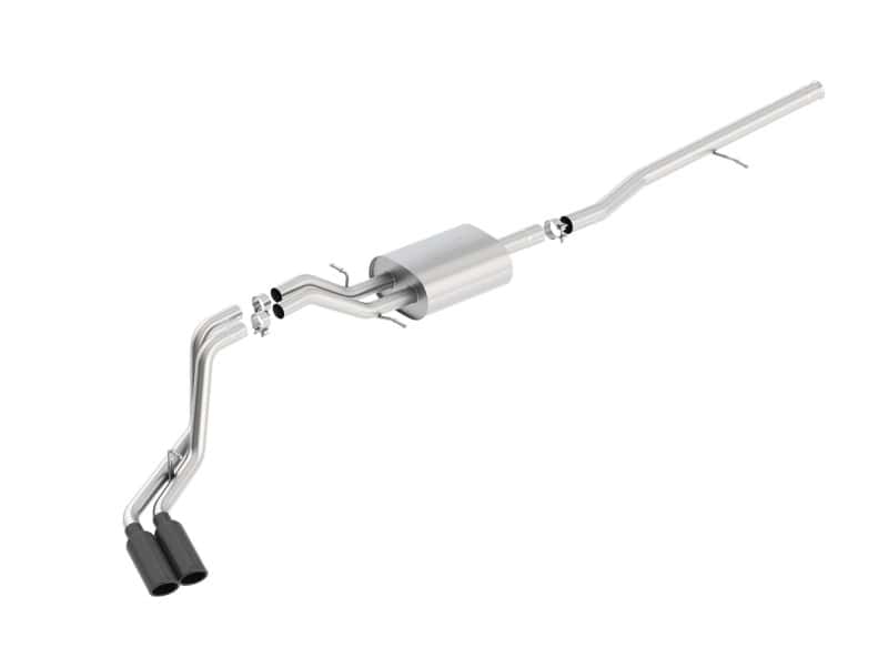 Borla — Borla S-Type Cat-Back 14-15 Sierra 1500 Std Bed/CC Short Bed 143.5in WB Side Exit Exhaust Black Tips
Cat-Back System
ExhstSysKt - view 3