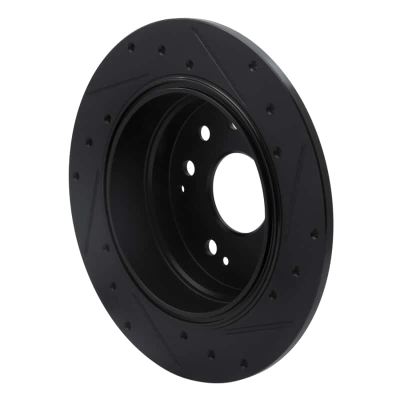 R1 Concepts — R1 01-03 Acura CL Rear Left Drilled & Slotted Black Brake Rotor
R1 Brake Rotor Drill - view 4