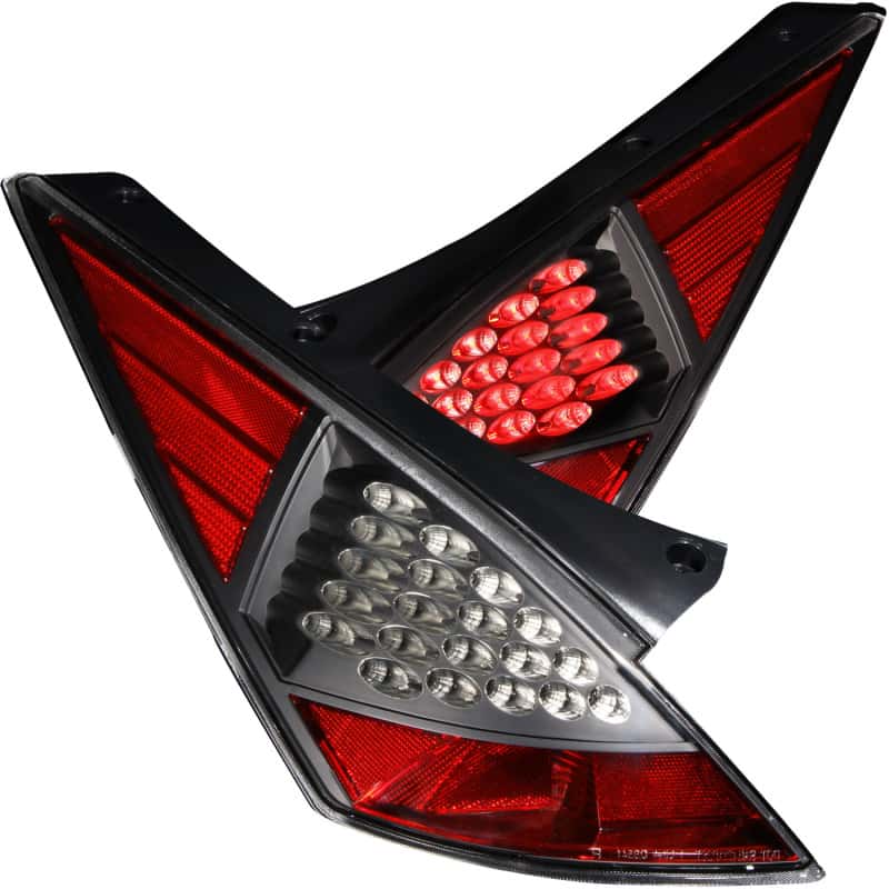 ANZO — ANZO 2003-2005 Nissan 350Z LED Taillights Black - view 2