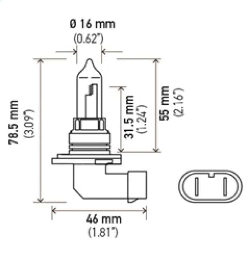 Hella — Hella Optilux HB3 9005 12V/65W XY Xenon Yellow Bulb
HB3 Halogen Bulb
Bulb - view 15