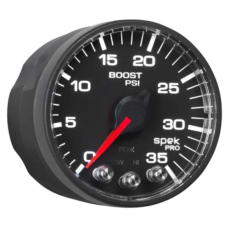 AutoMeter — Autometer Spek-Pro Gauge Boost 2 1/16in 35psi Stepper Motor W/Peak & Warn Black/Black
GA 2" BST 35 BFB SPK - view 6