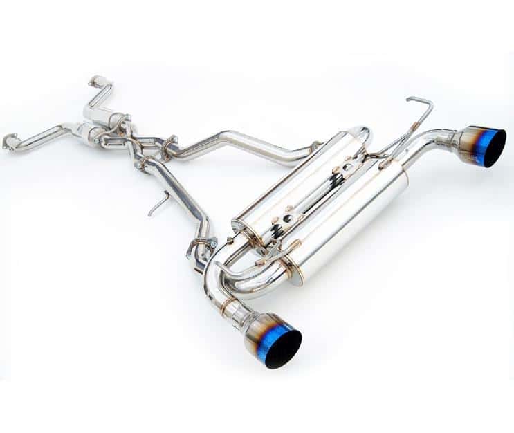 Invidia — Invidia 07+ Infiniti G37 Coupe Gemini Rolled Titanium Tip Cat-back Exhaust - view 4