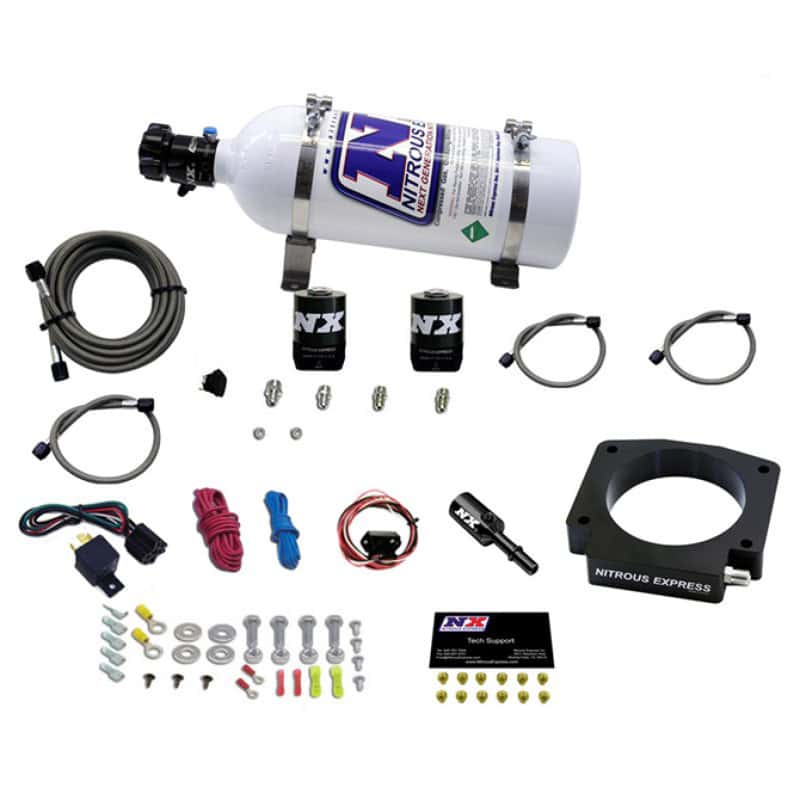 Nitrous Express — Nitrous Express 15-17 Ford Mustang GT350 5.2L Nitrous Plate Kit w/5lb Bottle
Injection System Kit
N2OSys - view 3