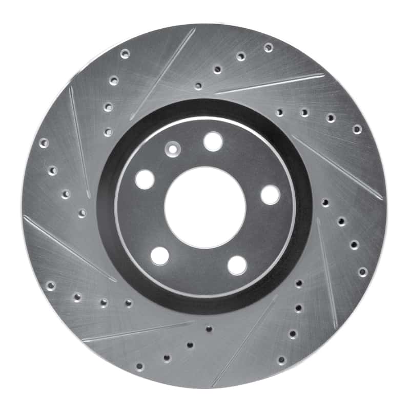 R1 Concepts — R1 05-11 Audi A6 (USA/Canada) Front Left Drilled & Slotted Silver Brake Rotor
R1 Brake Rotor Drill - view 1