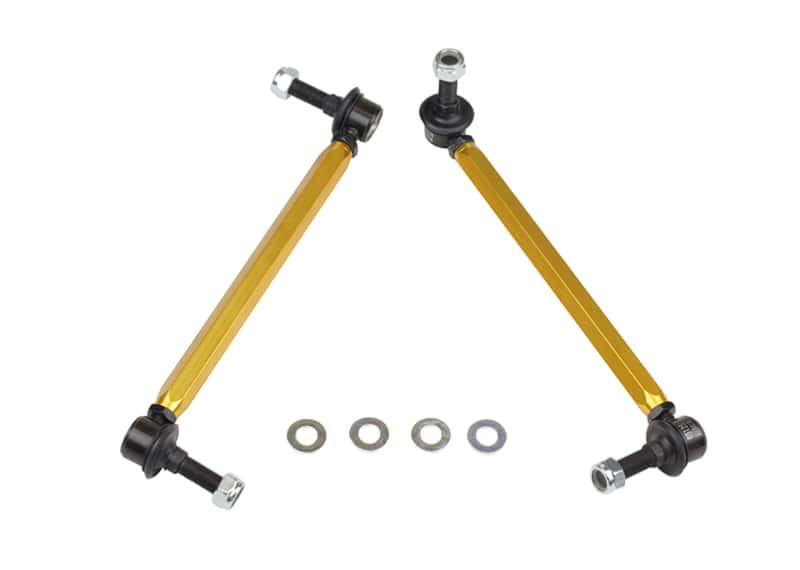 Whiteline — Whiteline 05+ Mustang Coupe 8cyl (Inc Shelby GT/ GT500) Front Swaybar Link Kit H/Duty Adj Steel Ball
Link Kit - view 2