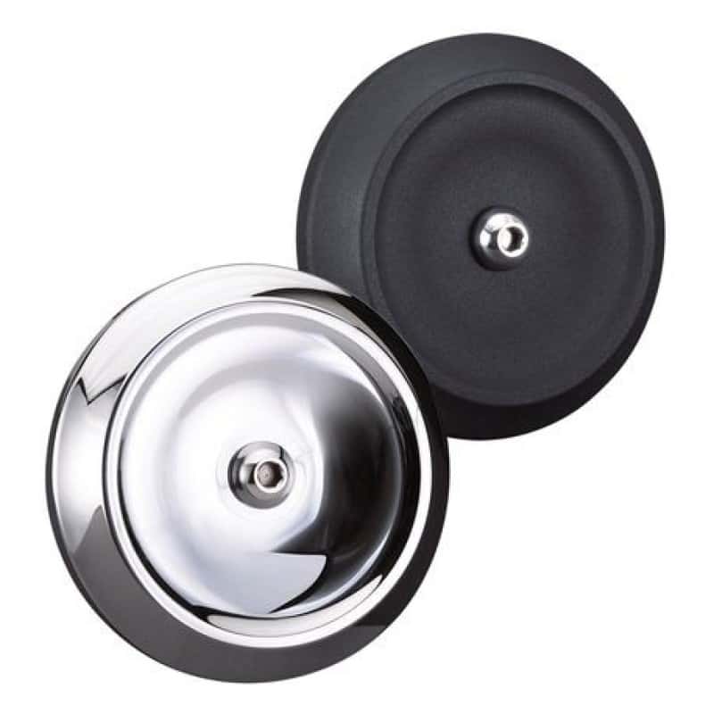 S&S Cycle — S&S Cycle Dished Bobber Air Cleaner Cover w/ Machined Highlights  - Black - view 1