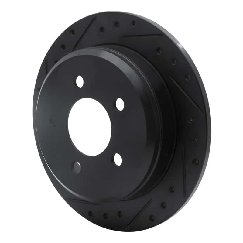 R1 Concepts — R1 93-98 Jeep Grand Cherokee Rear Left Drilled & Slotted Black Brake Rotor
R1 Brake Rotor Drill - view 2