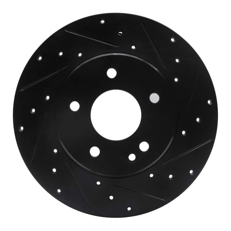 R1 Concepts — R1 97-98 Mercedes-Benz C230 Front Right Drilled & Slotted Black Brake Rotor
R1 Brake Rotor Drill - view 1