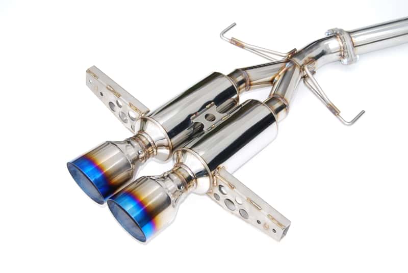 Invidia — Invidia 2017+ Honda Civic Hatchback Sport/Sport Touring Gemini Titanium Tip Cat-back Exhaust - view 2