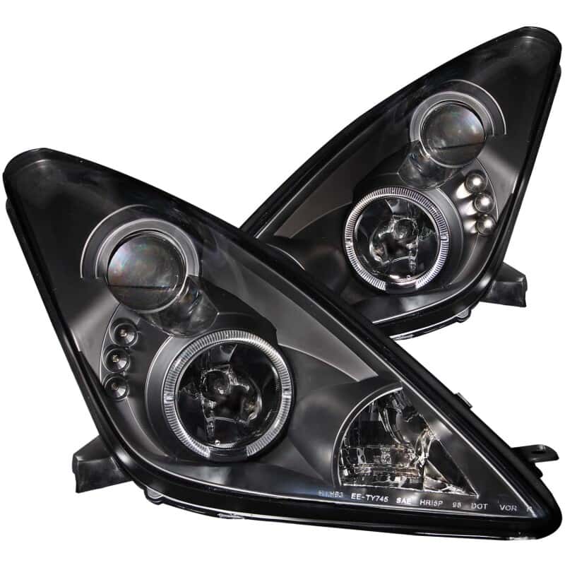 ANZO — ANZO 2000-2005 Toyota Celica Projector Headlights w/ Halo Black
Head Light Set
HdLtSet - view 2