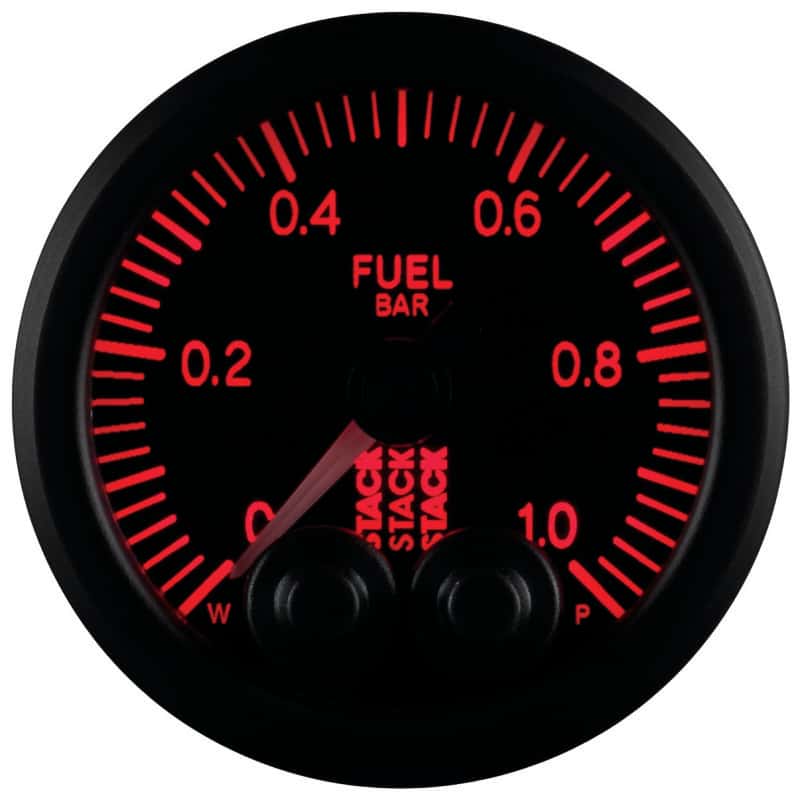 AutoMeter — Autometer Stack 52mm 0-1 Bar M10 Male Pro-Control Fuel Pressure Gauge - Black
Ga FuelP PC Blk 1Bar - view 9