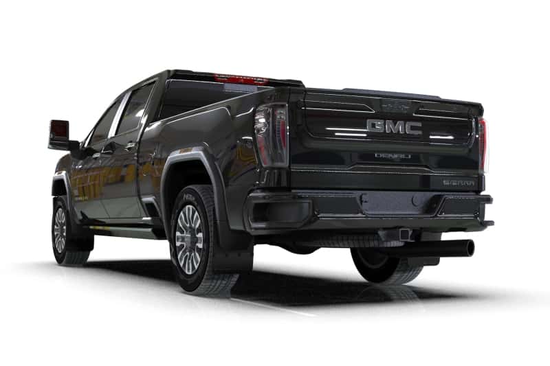 Rally Armor — Rally Armor 20-26 GMC Sierra 2500/3500 HD Denali Black Mud Flap w/Metallic Black Logo
Mud Flap - view 2