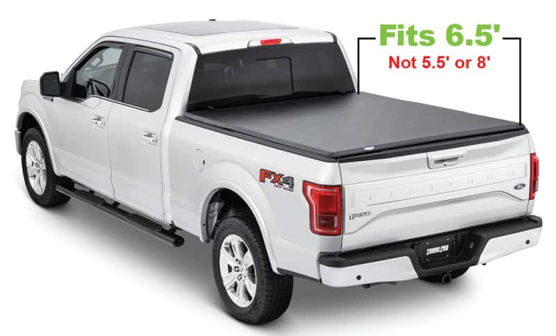 Tonno Pro — Tonno Pro 15-19 Ford F-150 6.5ft Styleside Tonno Fold Tri-Fold Tonneau Cover
Soft Tri-Fold Cover - view 3