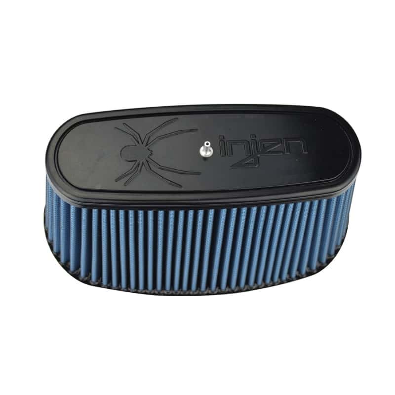 Injen — Injen NanoWeb Dry Air Filter 8.725x3.940 Oval neck/ 10.375x5.590 Base / 6.30 Tall w/Barb Fit
Air Filter - view 3