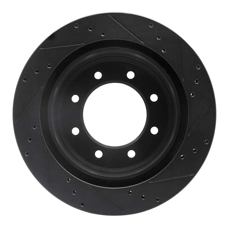 R1 Concepts — R1 12-21 Nissan NV1500 Rear Left Drilled & Slotted Black Brake Rotor
R1 Brake Rotor Drill - view 5