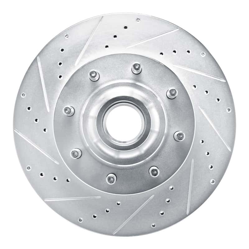 R1 Concepts — R1 08-25 Ford E-150 Front Left Drilled & Slotted Silver Brake Rotor
R1 Brake Rotor Drill - view 1