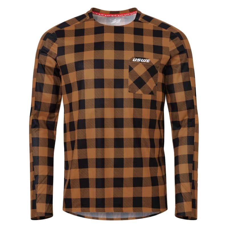 USWE — USWE Flannel Long Sleeve Lightweight Off-Road Jersey Bronze - XS - view 2