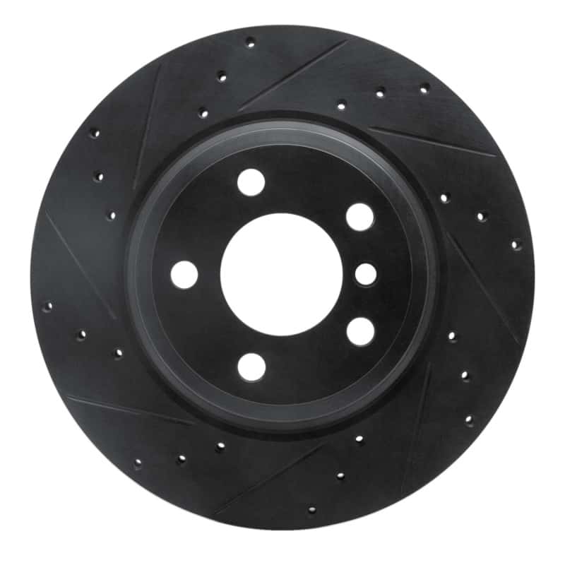 R1 Concepts — R1 12-20 BMW 330I Rear Left Drilled & Slotted Black Brake Rotor
R1 Brake Rotor Drill - view 1