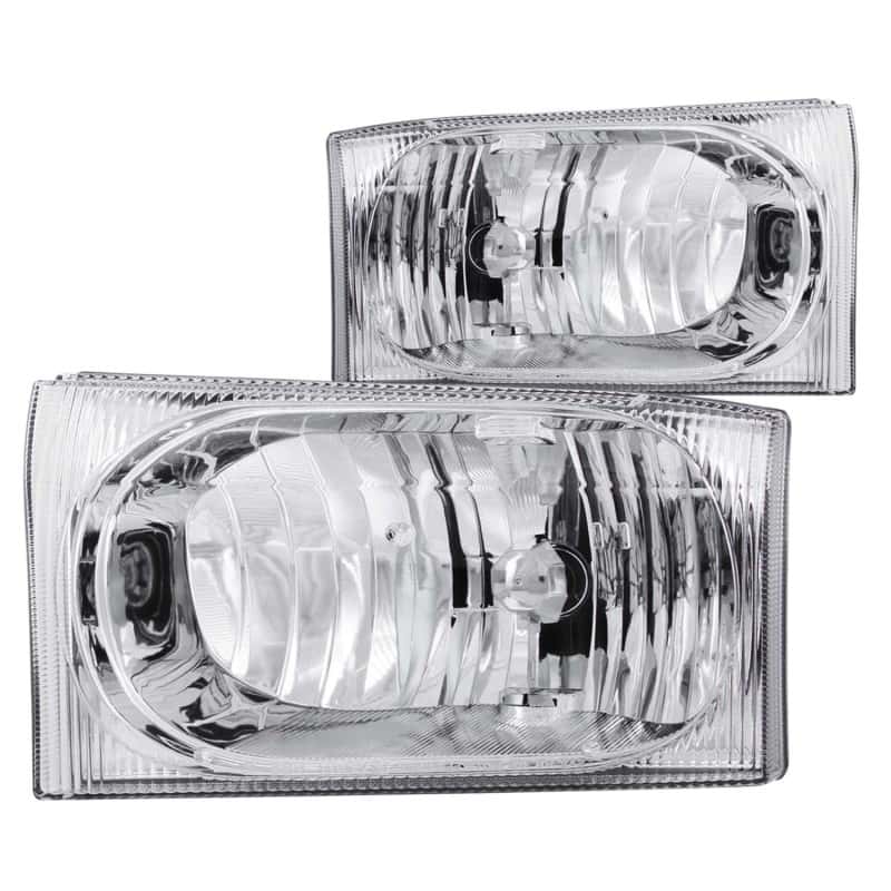 ANZO — ANZO 2000-2004 Ford Excursion Crystal Headlights Chrome 2pc
Head Light Set
HdLtSet - view 1