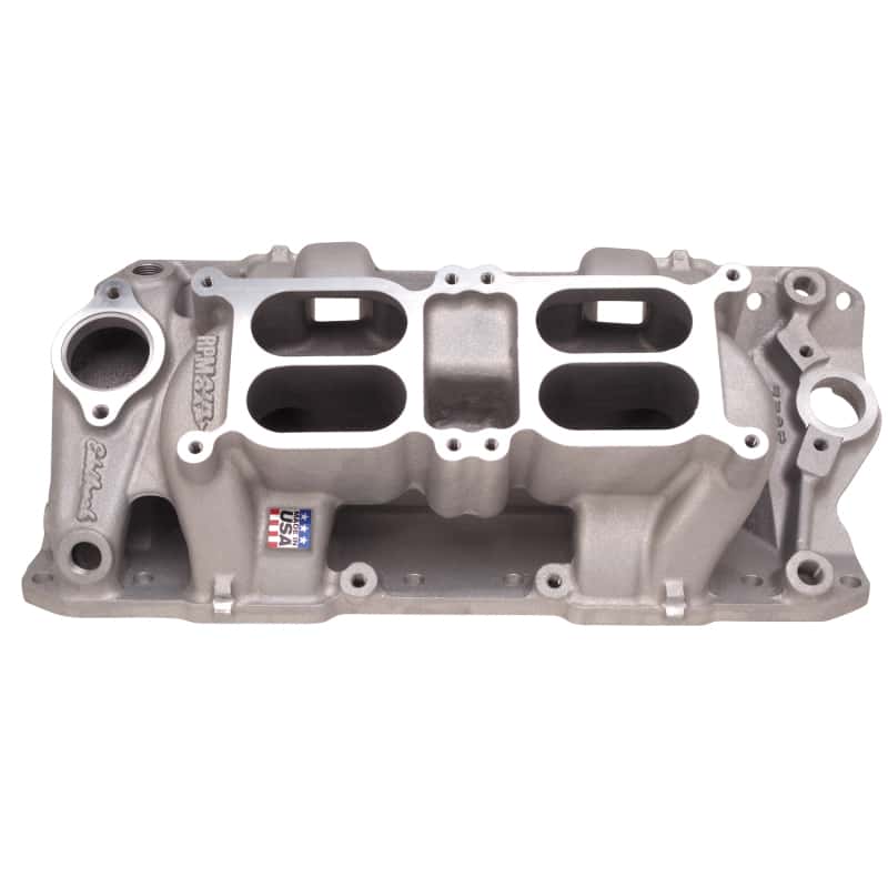 Edelbrock — Edelbrock Performer RPM Dual-Quad Air-Gap for Small-Block Chevy
MANIFOLD - view 3