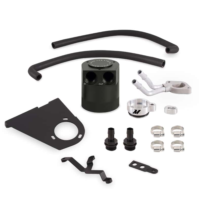 Mishimoto — Mishimoto 2017+ Ford 6.7L Powerstroke Baffled Oil Catch Can Kit
Oil Catch Can Kit - view 1
