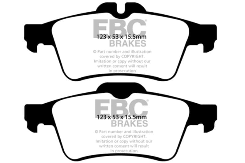 EBC — EBC 08-10 Chevrolet Cobalt 2.0 Turbo (SS) Yellowstuff Rear Brake Pads
Disc Brake Pad - view 1