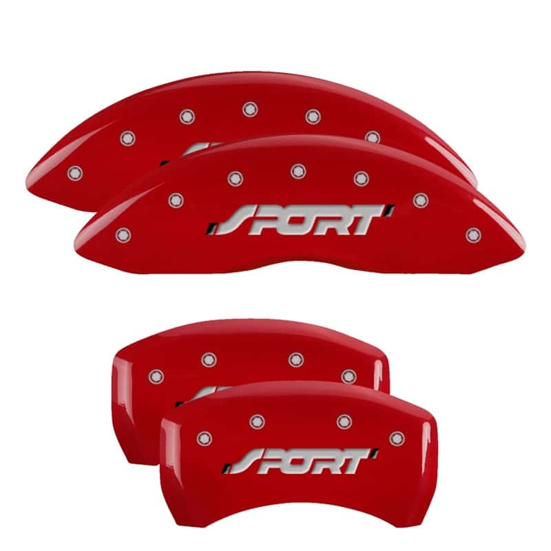 MGP — MGP 4 Caliper Covers Engraved Front & Rear SPORT Red finish silver ch
Caliper Covers - view 1