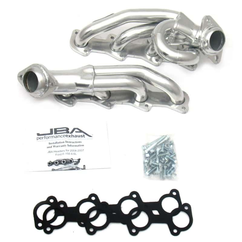 JBA — JBA 04-08 Ford F-150 4.6L 2V 1-1/2in Primary Silver Ctd Cat4Ward Header
Exhaust Header - view 2