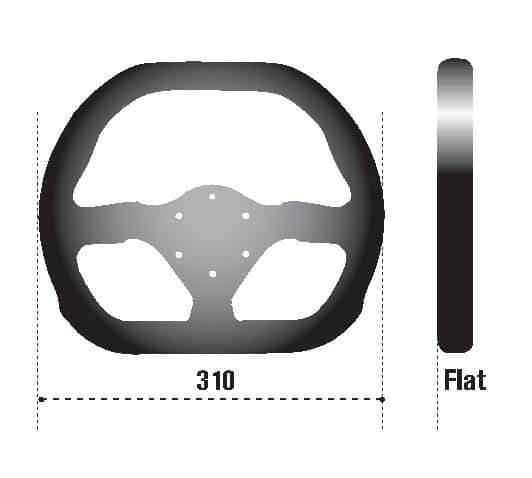 SPARCO — Sparco Steering Wheel 310X260 Suede Black - view 3