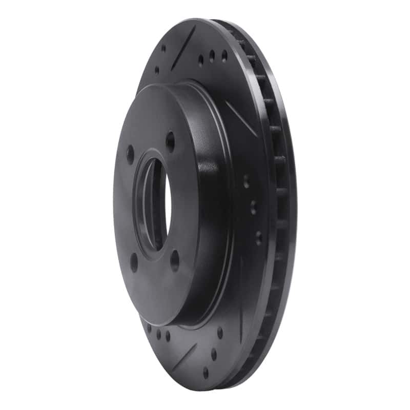 R1 Concepts — R1 95-04 Ford Contour Rear Left Drilled & Slotted Black Brake Rotor
R1 Brake Rotor Drill - view 2
