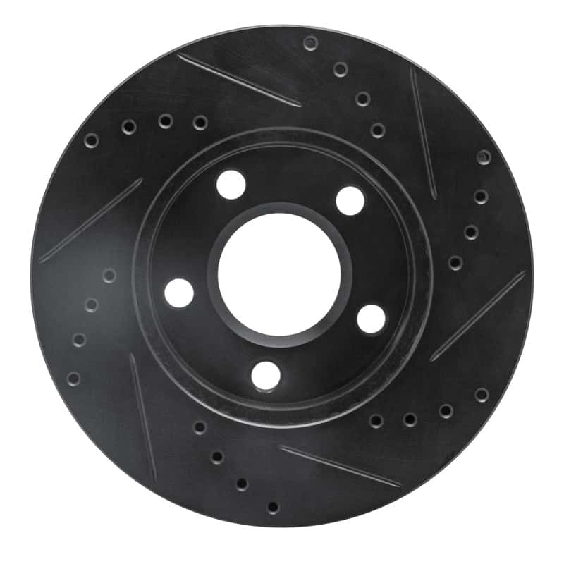 R1 Concepts — R1 1990-1997 Buick LeSabre Front Left Drilled & Slotted Black Brake Rotor
R1 Brake Rotor Drill - view 5
