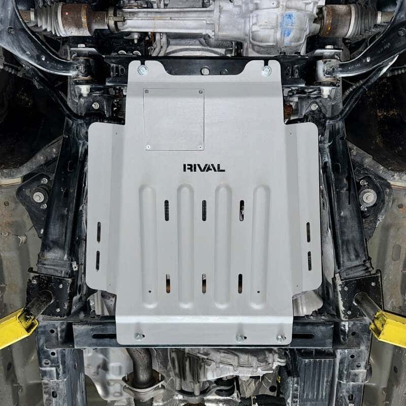 Rival 4x4 — Rival 2015-Present Ford F150 EcoBoost Aluminum Transmission Catalytic Converter Skid Plate
Cat Conv Skid Plate - view 2