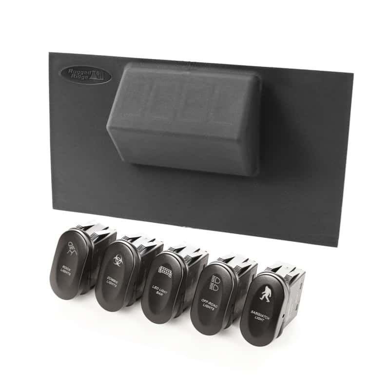 Rugged Ridge — Rugged Ridge Etched Lower 4 Switch Panel Kit 07-10 JK
RkrSwitchandCoverSet
OFFROAD_INTERIOR - view 1