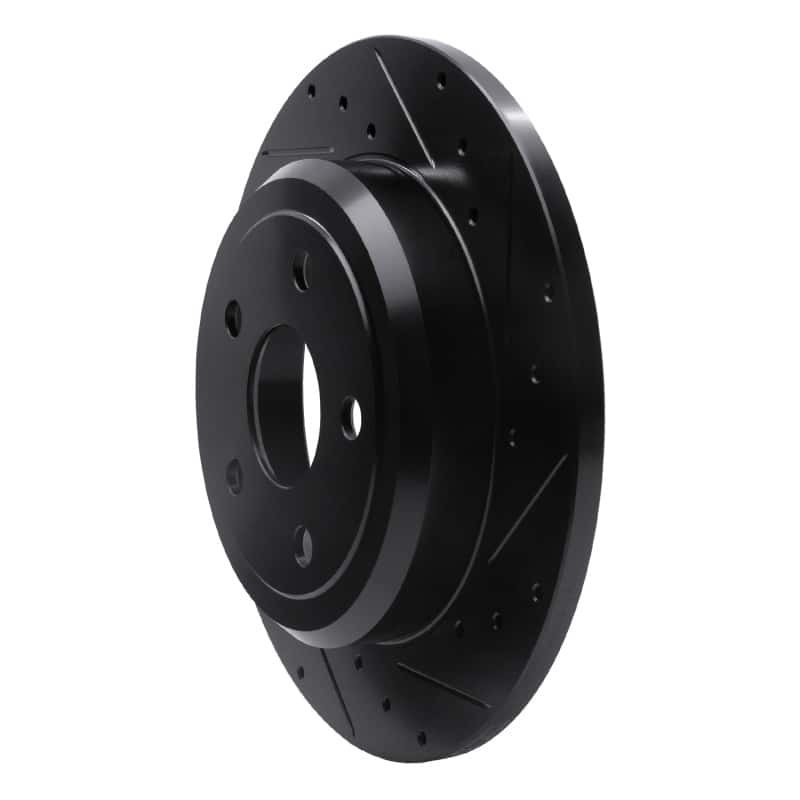 R1 Concepts — R1 11-22 Dodge Durango Rear Right Drilled & Slotted Black Brake Rotor
R1 Brake Rotor Drill - view 2
