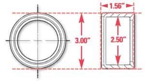 SPC Performance — SPC Performance Weld-In Ring Kit 2.50 in. ID
WELD-IN RING
FAB PART - view 2