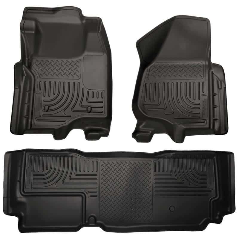 Husky Liners — Husky Liners 2012.5 Ford SD Super Cab WeatherBeater Combo Black Floor Liners (w/o Manual Trans Case)
Floor Liners - view 2
