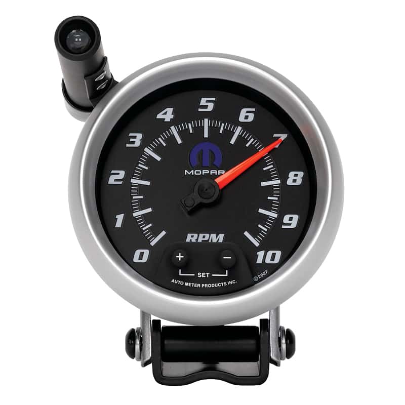 AutoMeter — AutoMeter Gauge Tach 3-3/4in. 10K RPM Pedestal W/ Ext. Quick-Lite Black Mopar
MOPAR #77060059, 3-3 - view 1