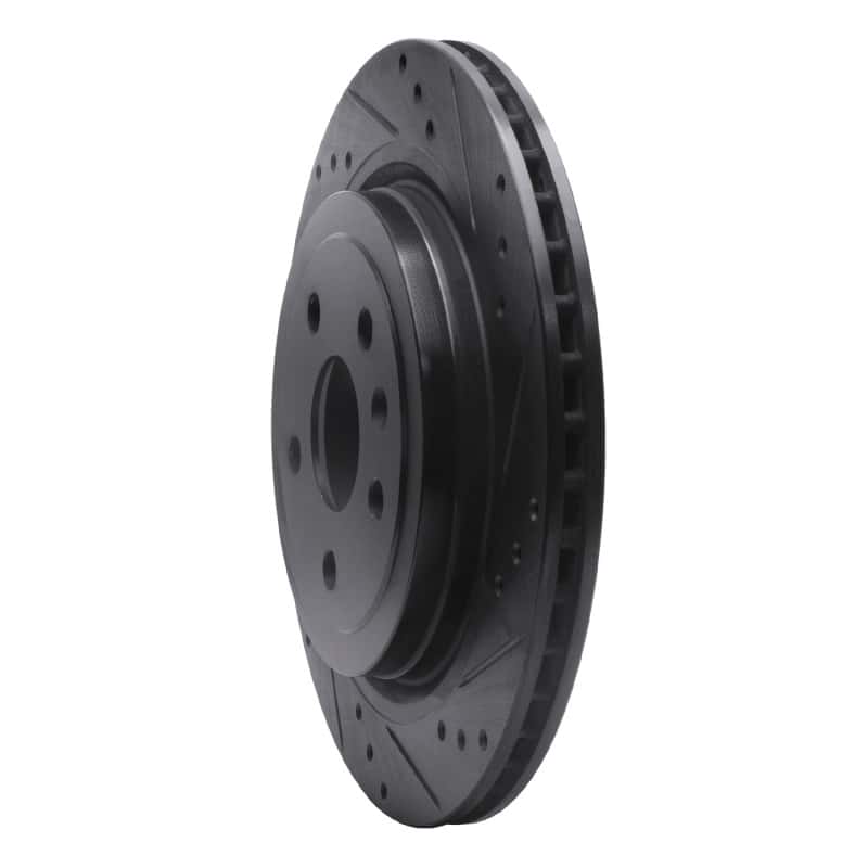 R1 Concepts — R1 08-14 Cadillac CTS Rear Right Drilled & Slotted Black Brake Rotor
R1 Brake Rotor Drill - view 2