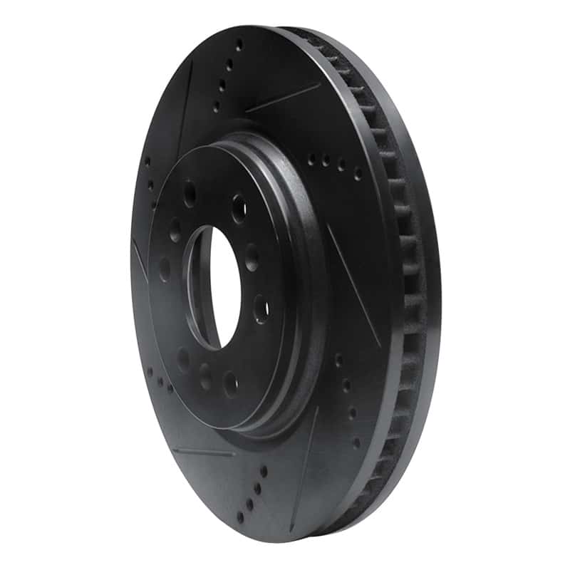 R1 Concepts — R1 06-09 Buick Terraza Front Left Drilled & Slotted Black Brake Rotor
R1 Brake Rotor Drill - view 2
